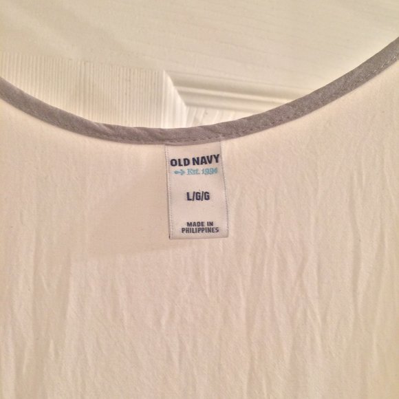 Sheer Scoop Neck Tank Top White - Picture 4 of 4